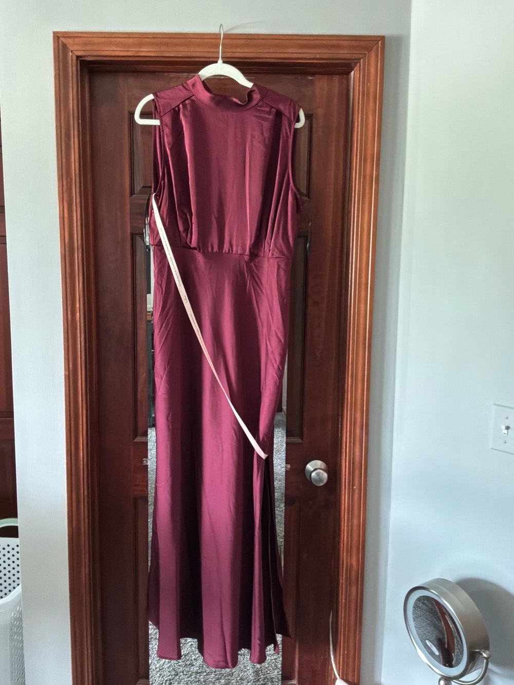 Lulu's Sleeveless Maxi Dress in Burgundy